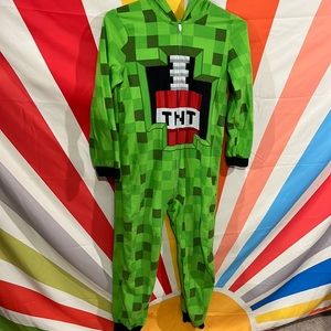 Kids Minecraft, one piece, hooded pajama 14/16